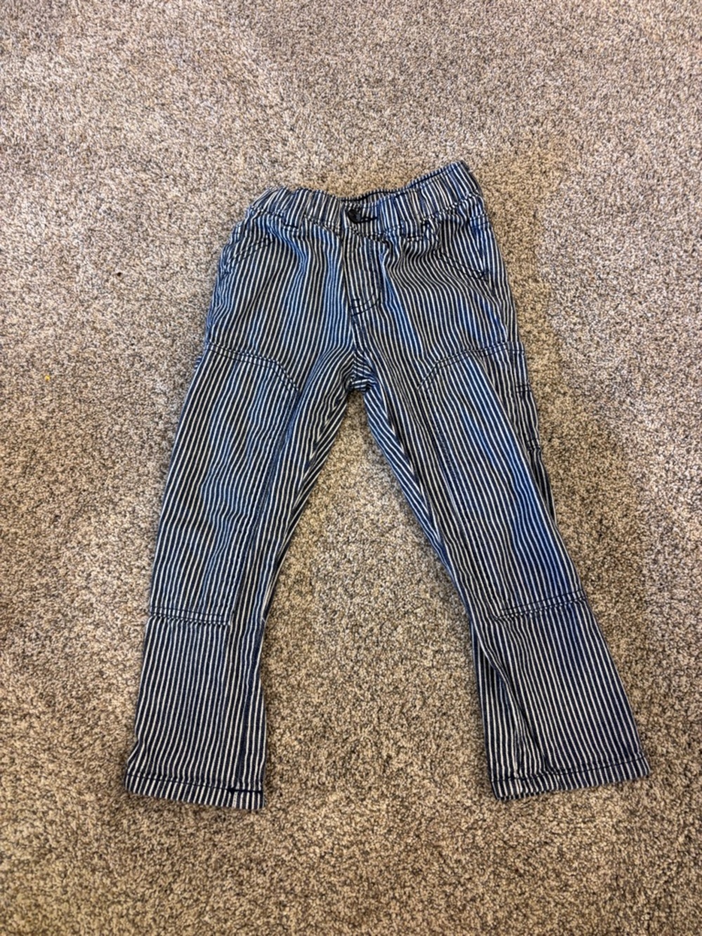 Old Navy Navy and White Striped Pull-On Pants for Kids